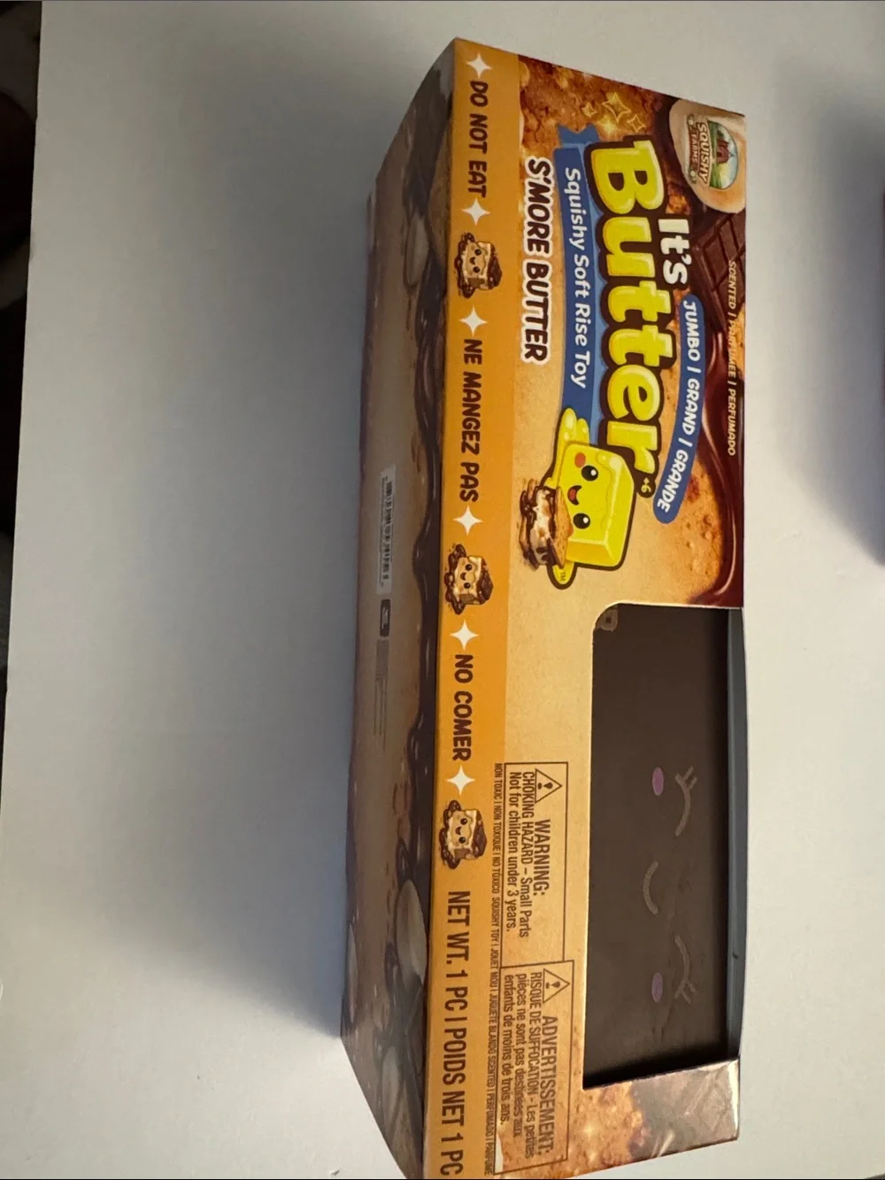 It's Butter Jumbo scented  S'more Butter Squishy Toy